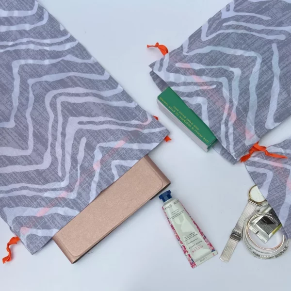 Fabric Gift Bag - <br>Grey